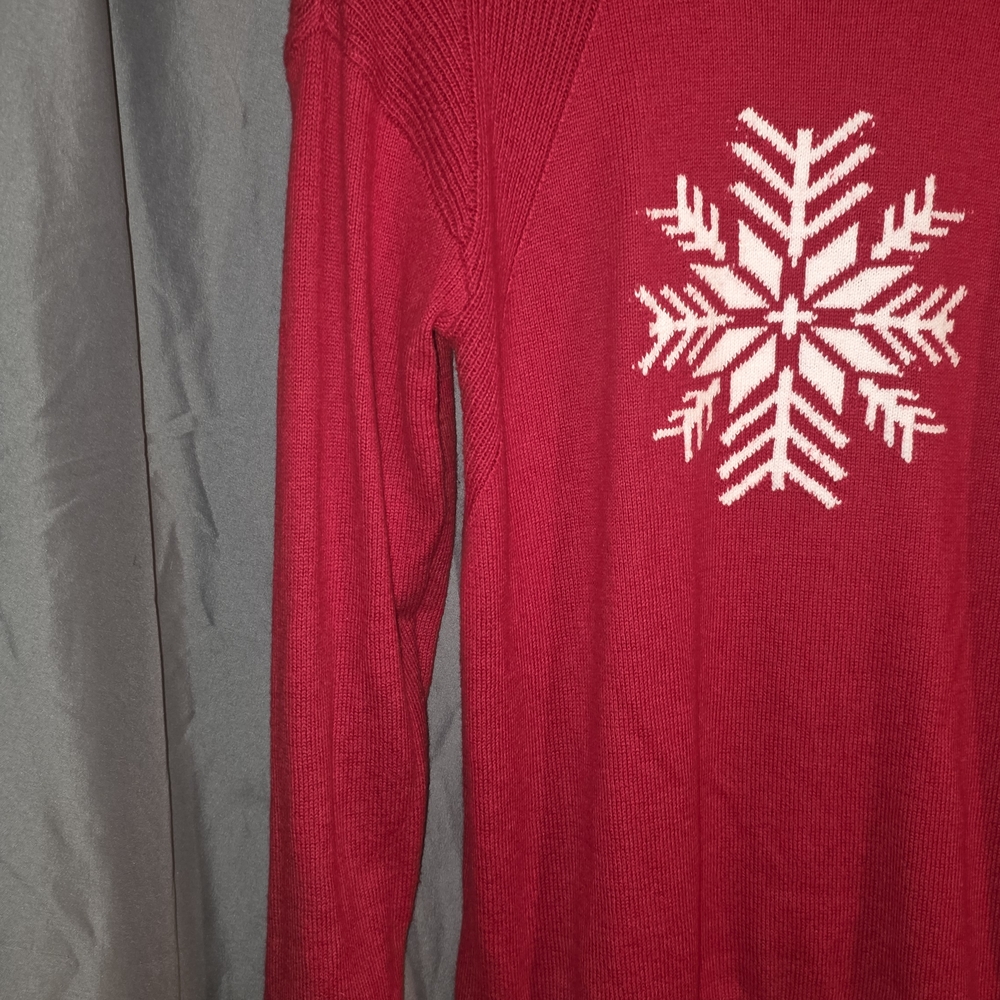 Red Snowflake Sweater - Picture 3 of 7